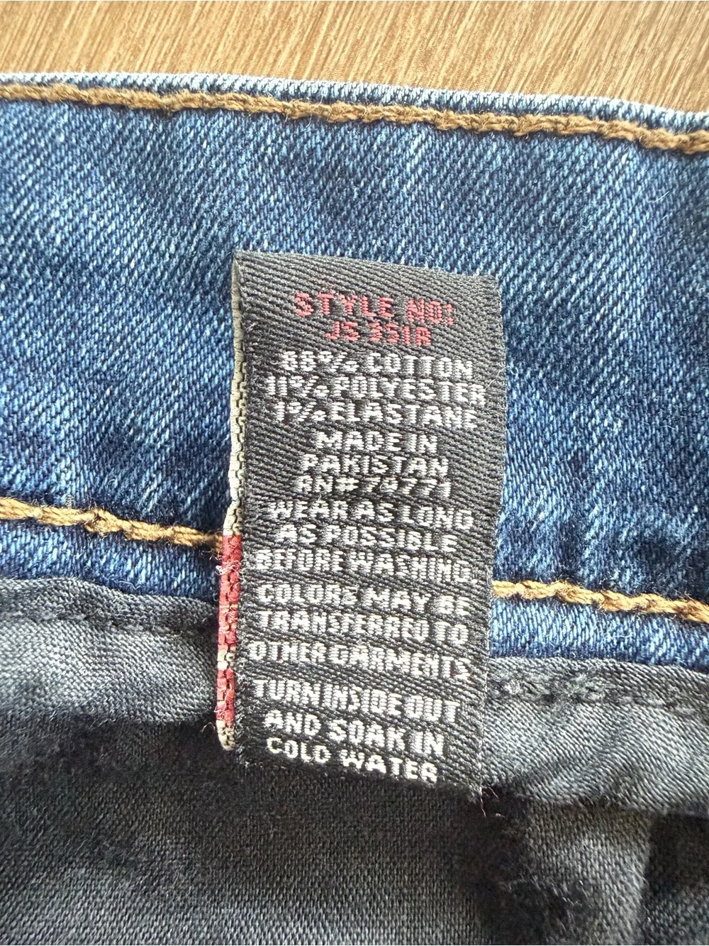 Jordan Craig Legacy Edition Jeans Men Size 38x32 Blue Distressed Slim Fit Denim